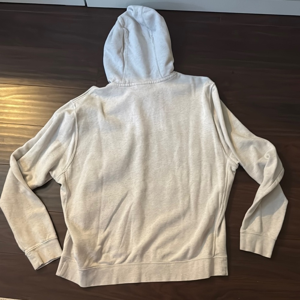 Nike Women's Light Gray Hoodie with Purple Accents - Picture 4 of 4